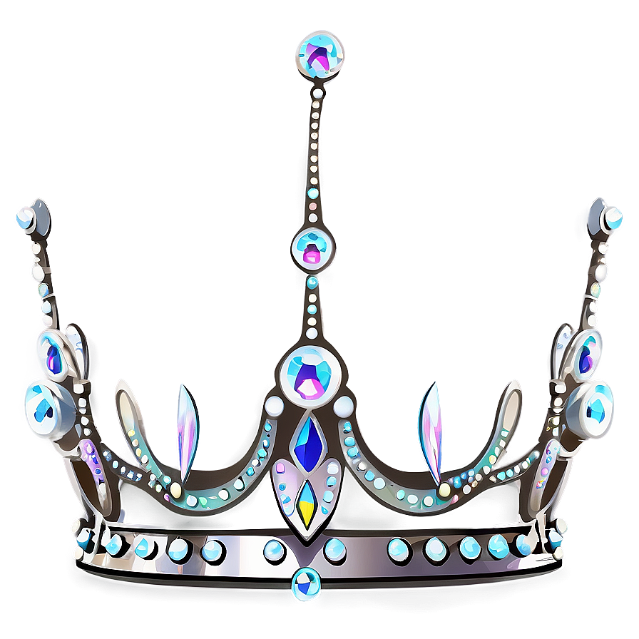 White Tiara Crown Png 9