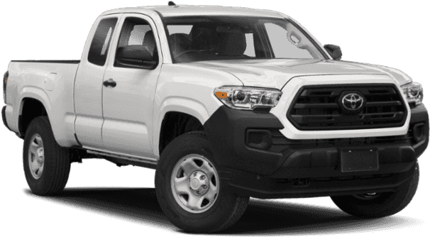 White Toyota Tacoma Pickup Truck