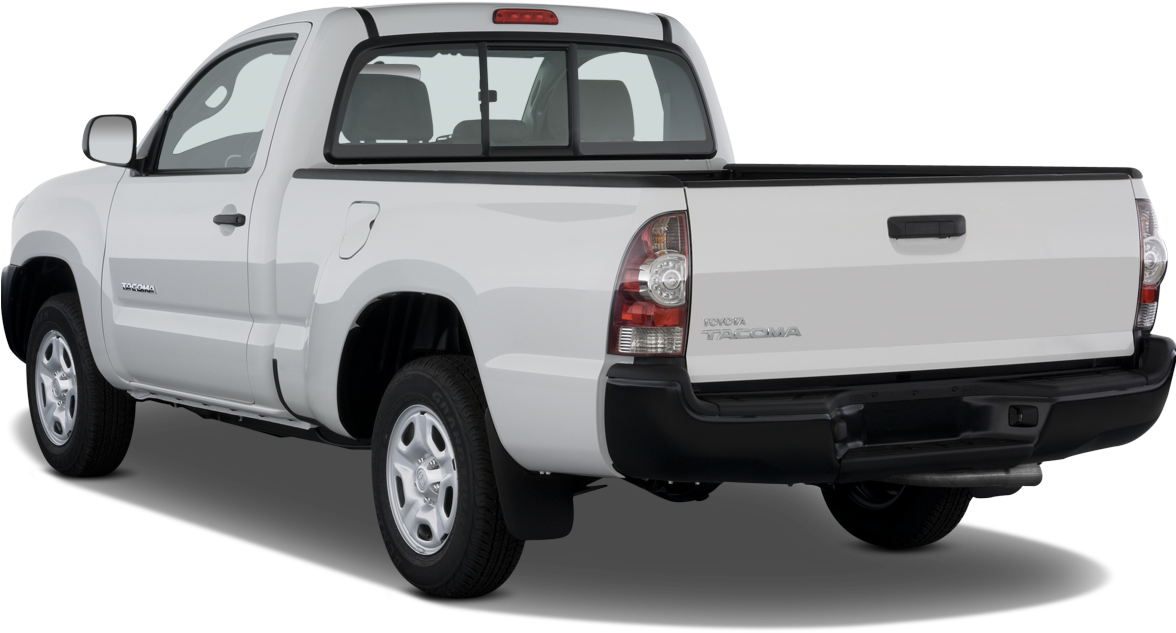 White Toyota Tacoma Pickup Truck