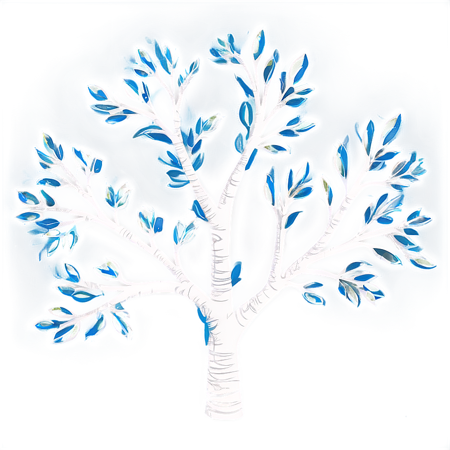 White Tree Branches Background Png 06252024