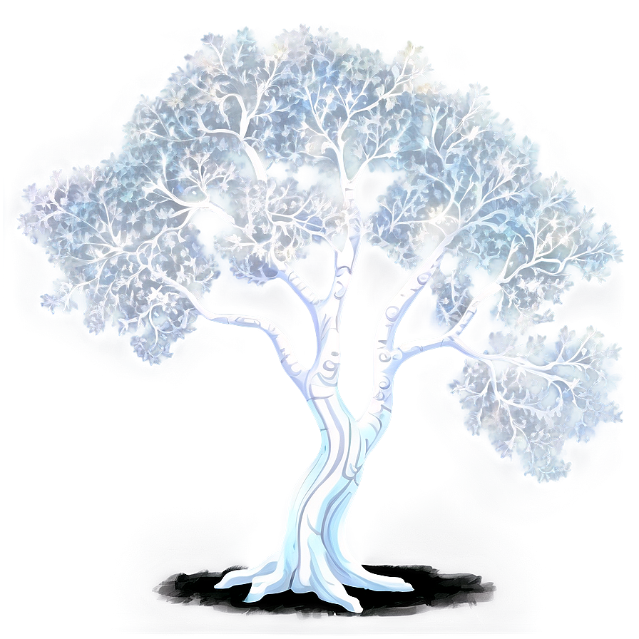 White Tree In Fantasy Forest Png 23