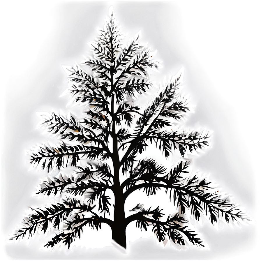 White Tree Silhouette Png Rgv25