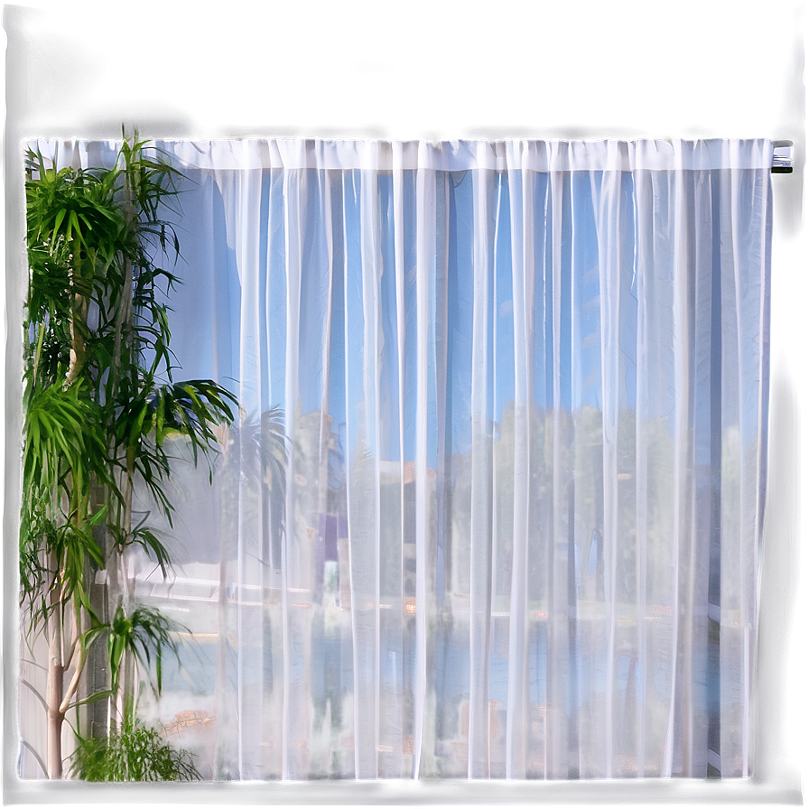 White Tulle Curtains Png Ctu