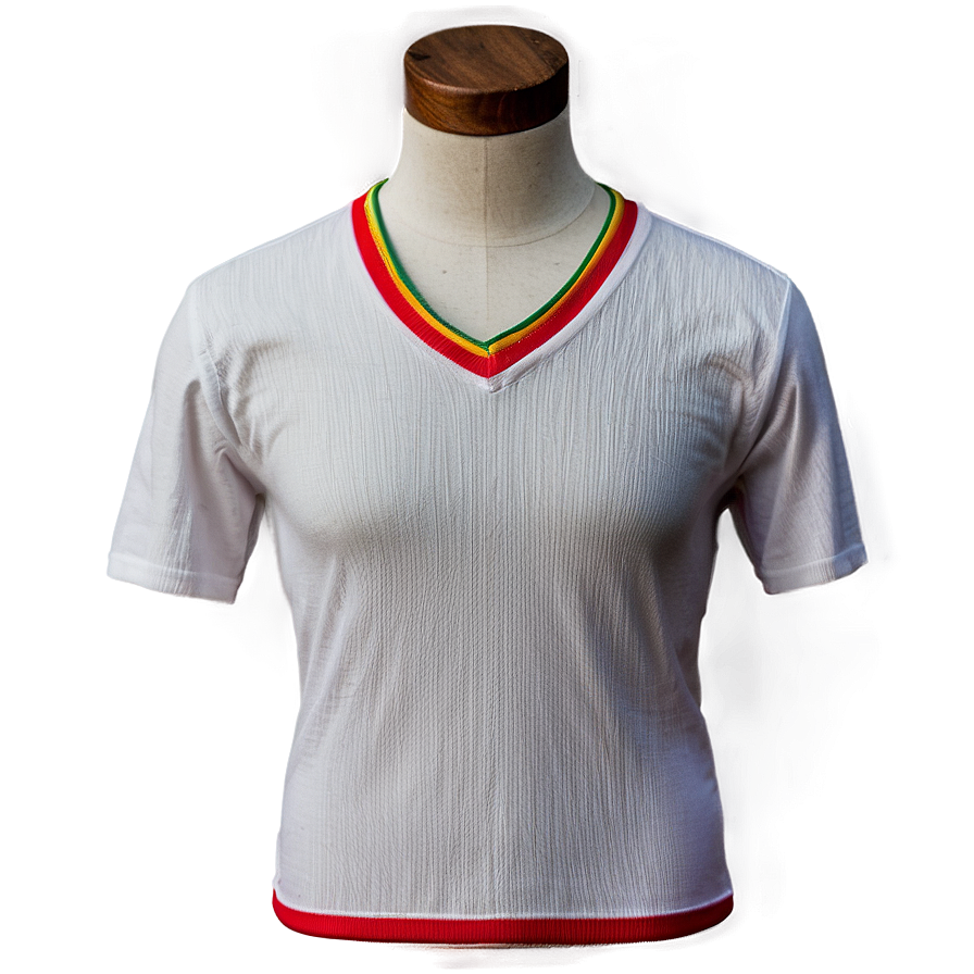 White V-neck Shirt Png 87