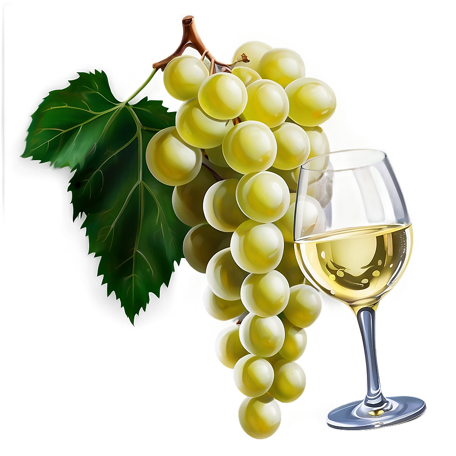 White Wine And Grapes Still Life Png Glw