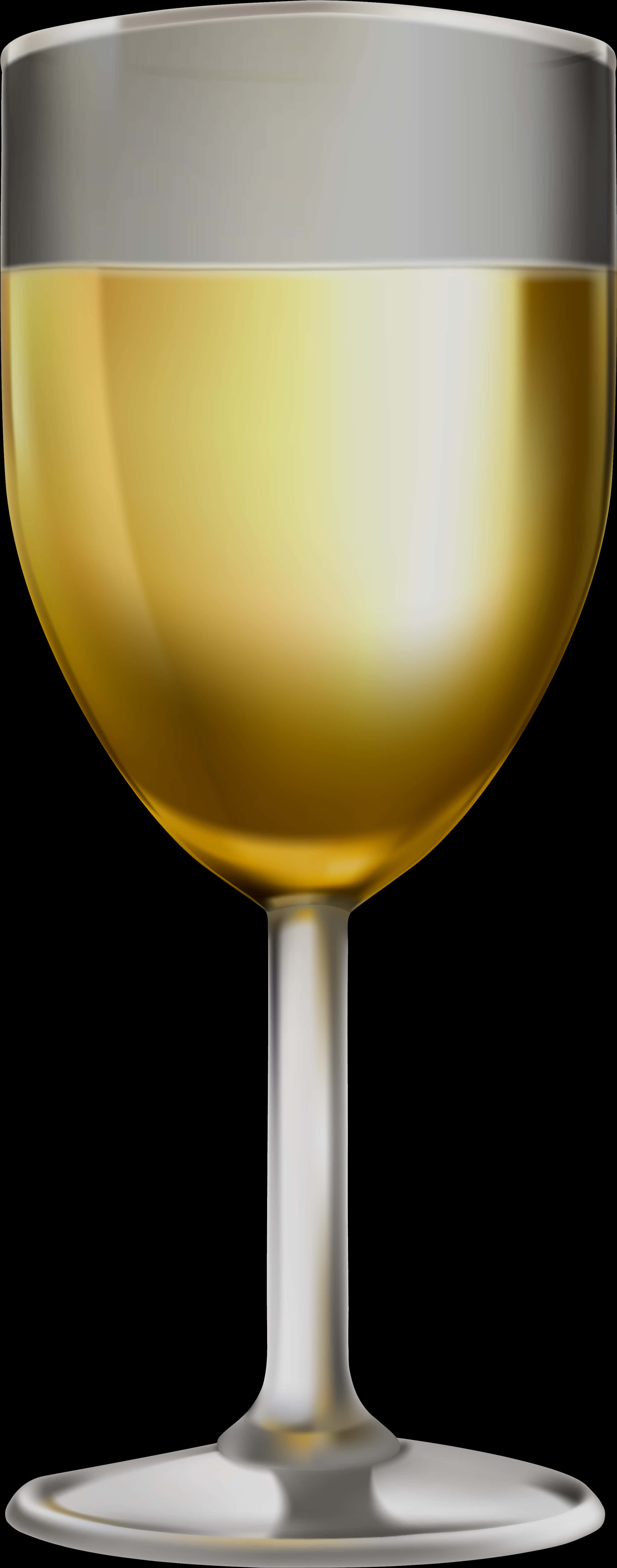 White Wine Glass Full