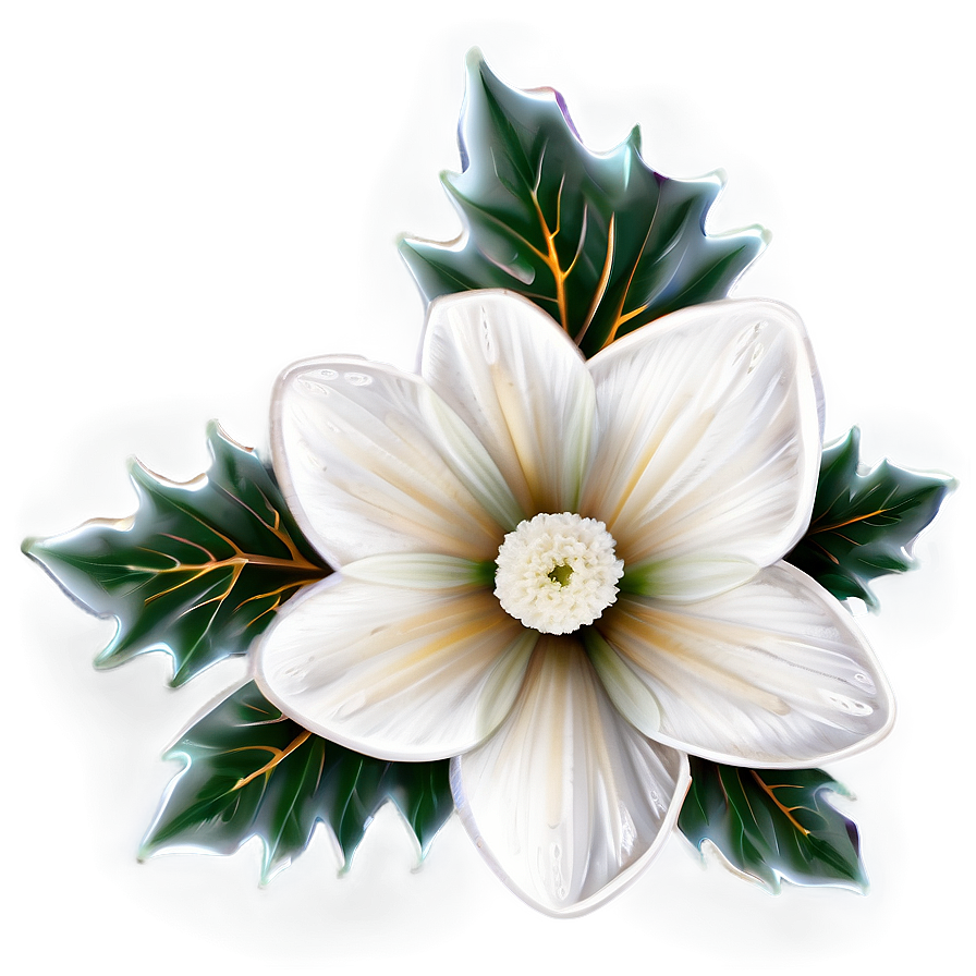 White Winter Flowers Png Bmj