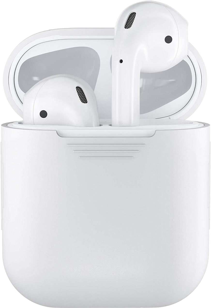 White Wireless Earbudswith Charging Case