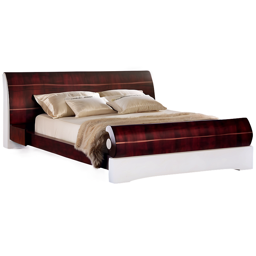 White Wooden Bed Png Npo