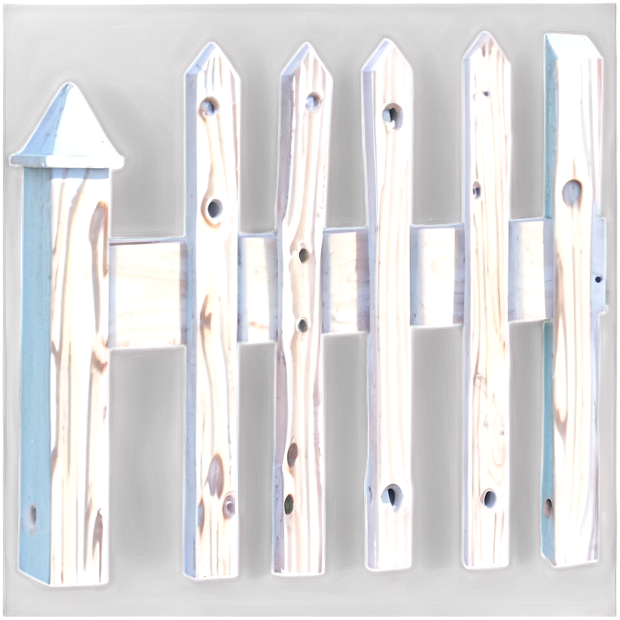 White Wooden Fence Png Eud48