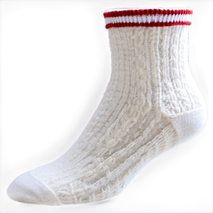 White Wool Socks Png 06272024