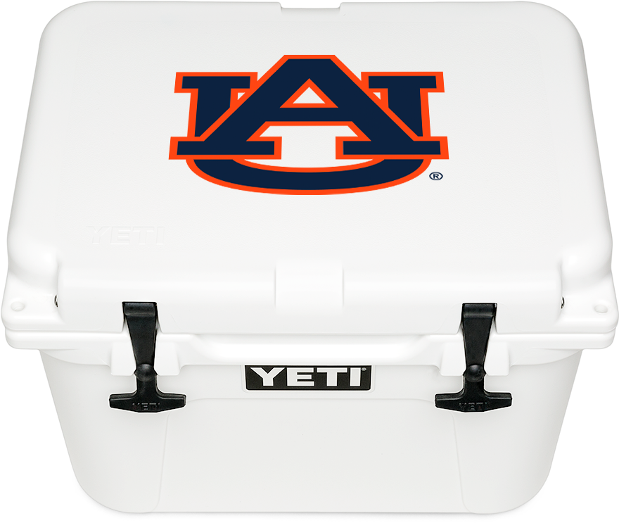 White Yeti Coolerwith Logo