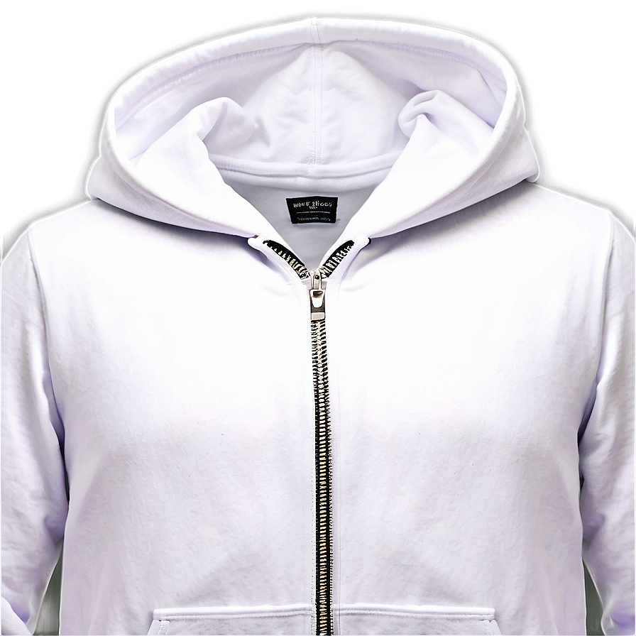 White Zip Up Hoodie Png Ceq13