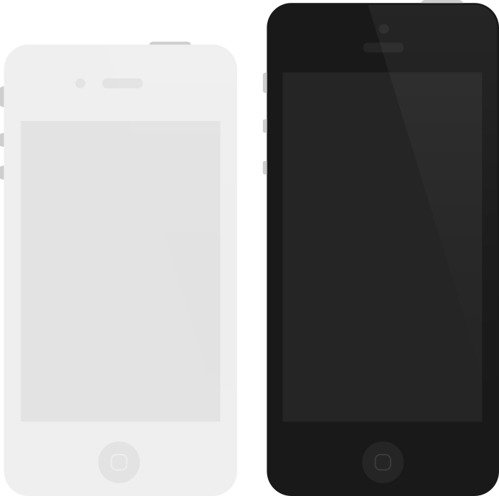 Whiteand Blacki Phones