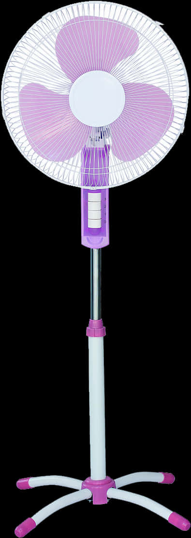 Whiteand Purple Standing Fan