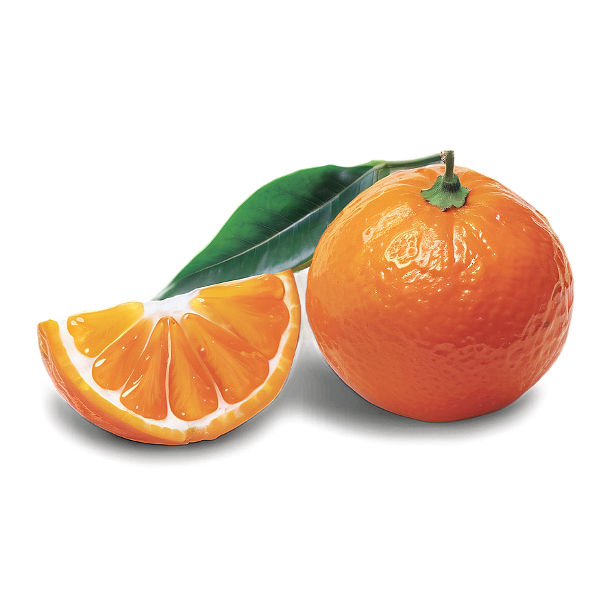 Whole And Sliced Tangerines Png 06242024