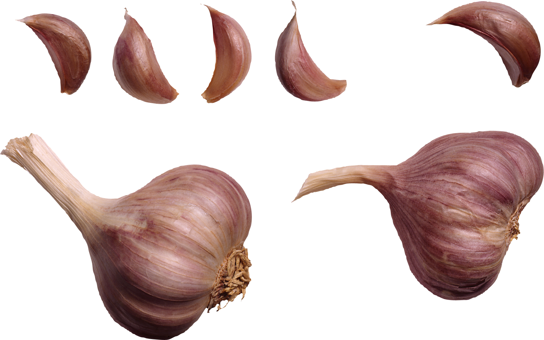 Wholeand Cloves Garlic Transparent Background