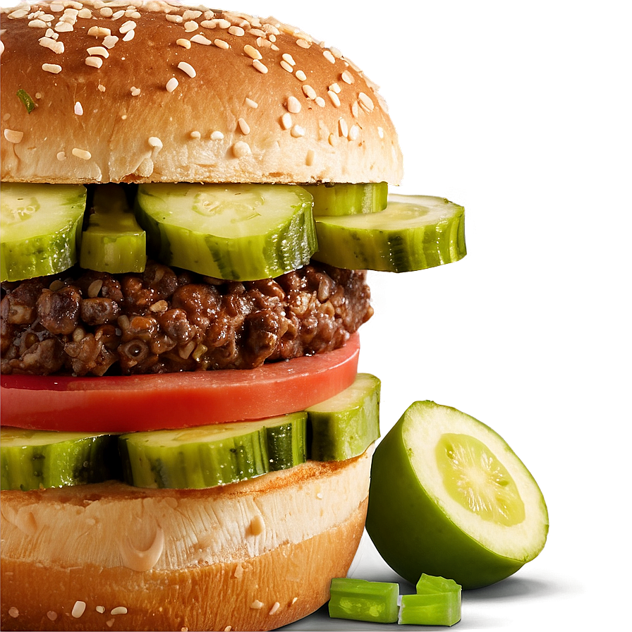 Whopper With Pickles Png 06132024