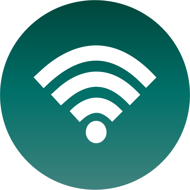 Wi Fi Signal Icon Green Background