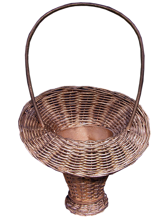 Wicker Flower Basket Design