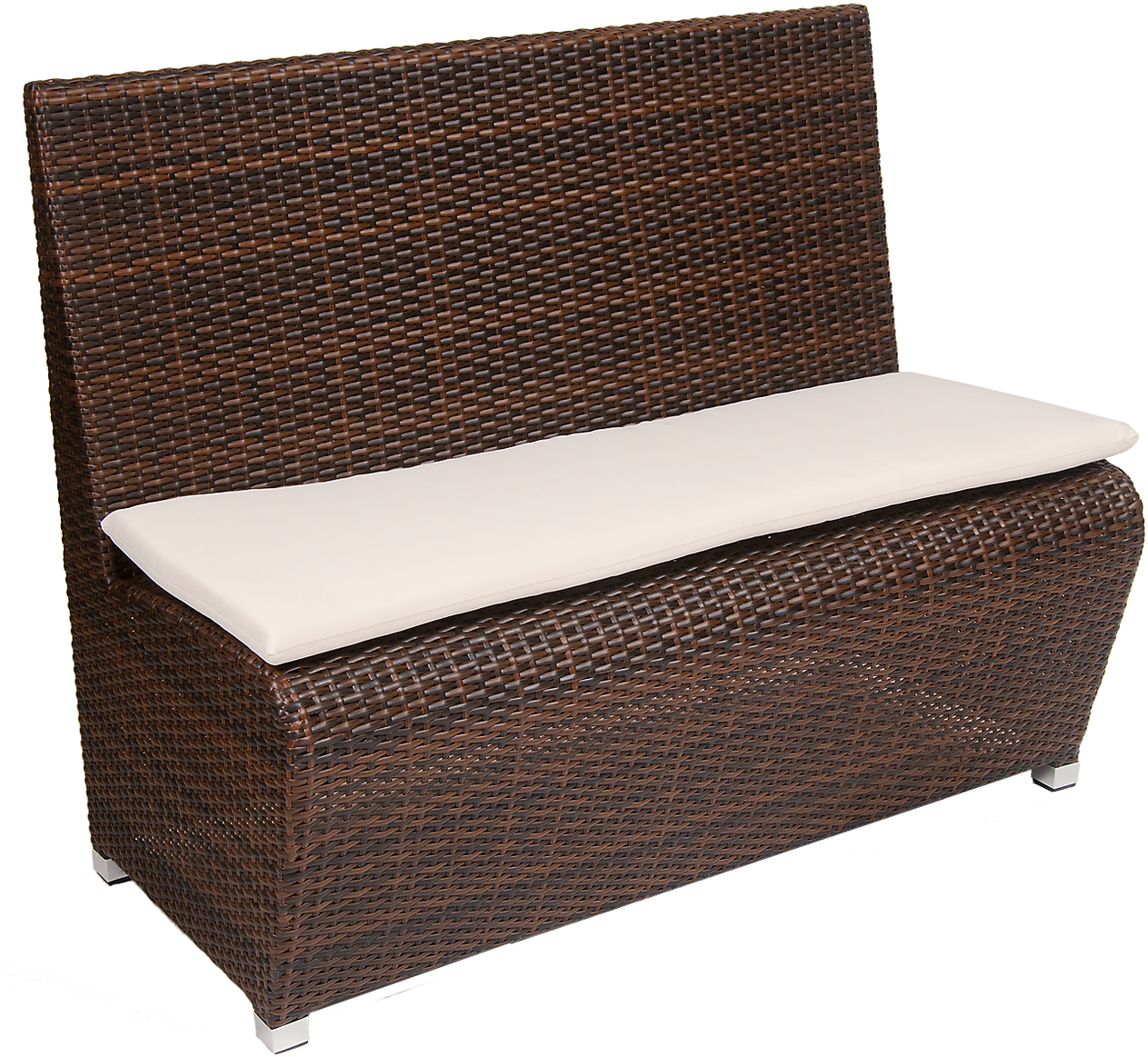 Wicker Outdoor Bench With Cushion.png