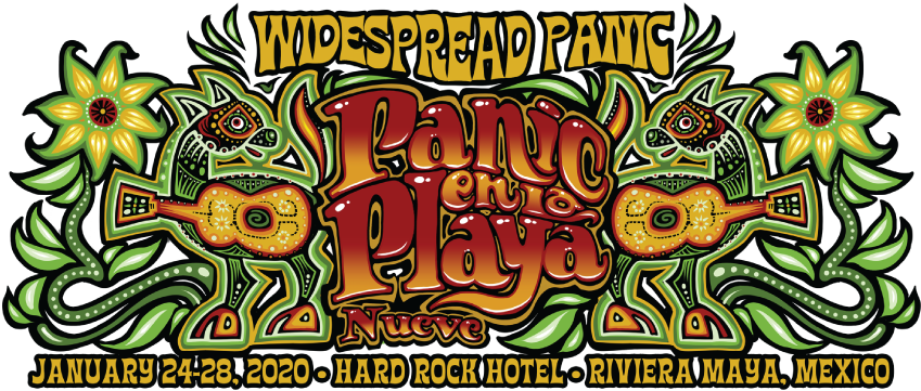 Widespread Panic Panicenla Playa Nueve Event Poster