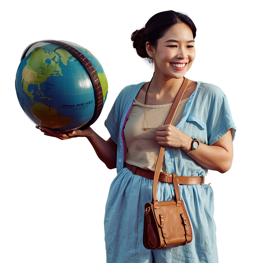 Wifey With Globe Traveler Png Lwa