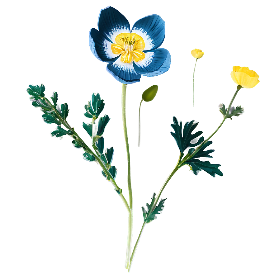 Wild Buttercup Illustration Png 06252024