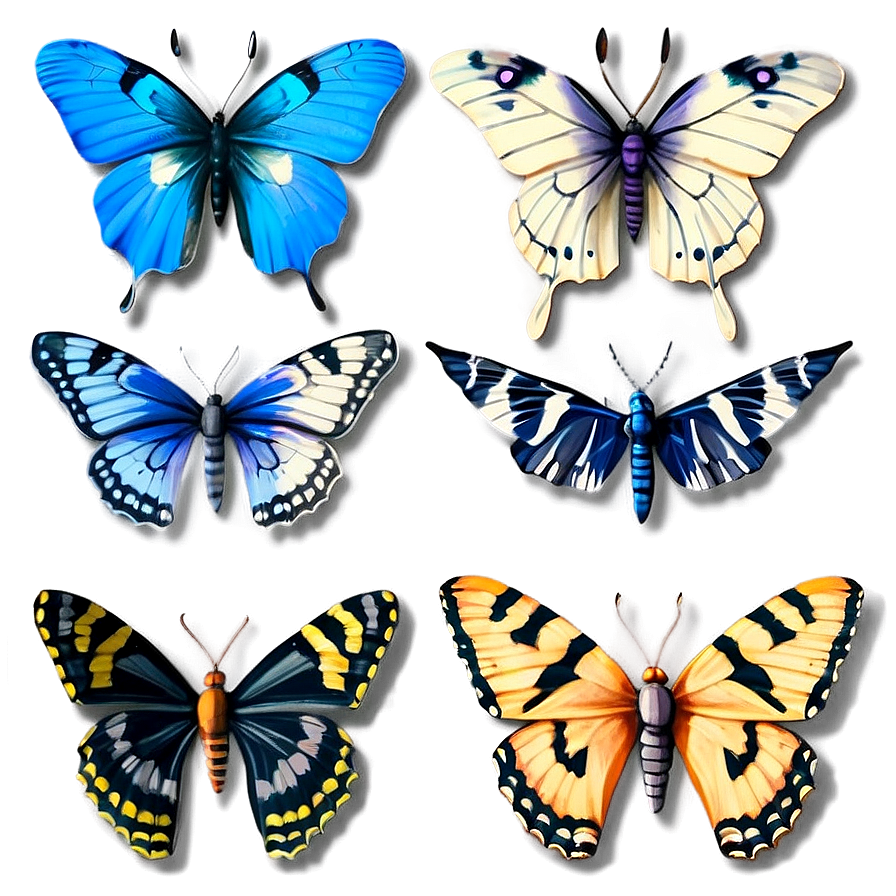 Wild Butterfly Illustration Png Snr7