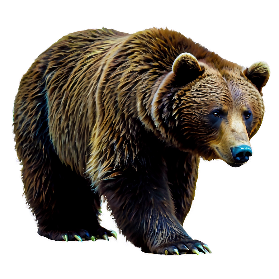 Wild California Bear Graphic Png 06262024