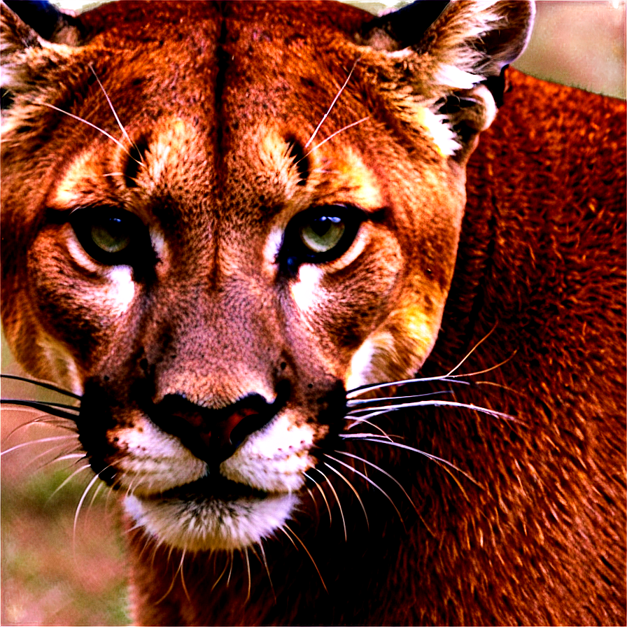 Wild Cougar Face Png 82