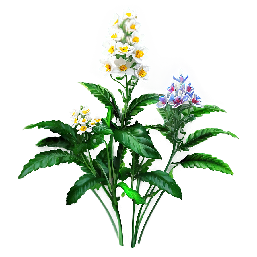 Wild Flower Bush Png Rfy34