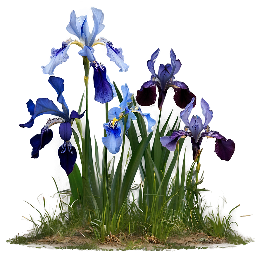 Wild Iris Field Png 06122024