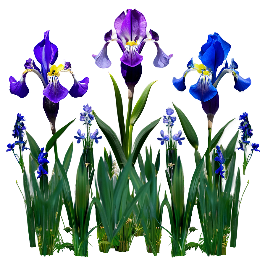 Wild Iris Field Png Ghq61