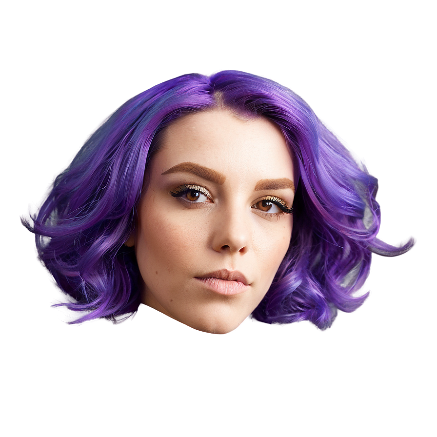 Wild Purple Hair Texture Png Cey