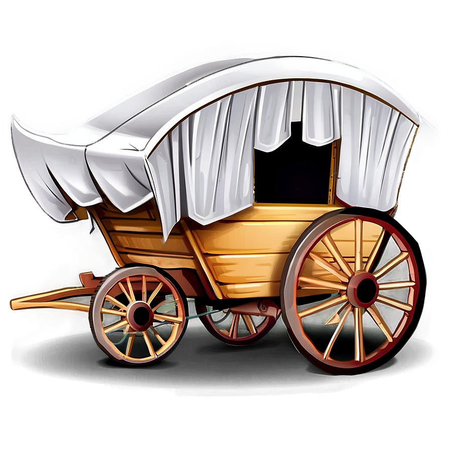 Wild West Covered Wagon Png 39