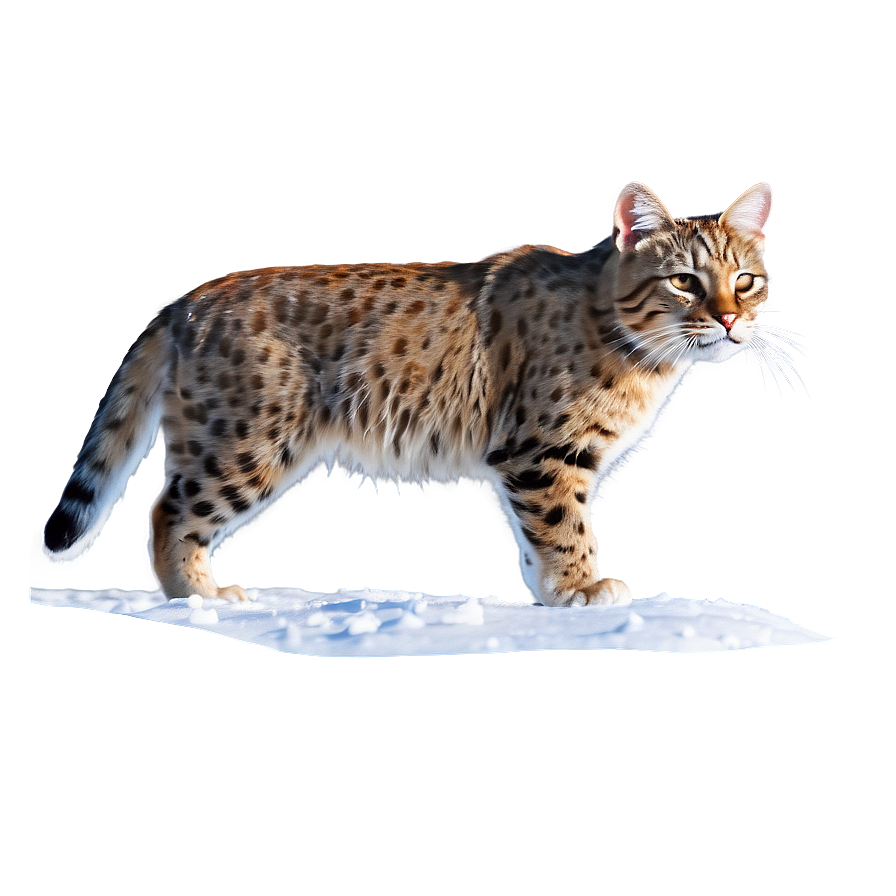 Wildcat In Snow Png Kpm