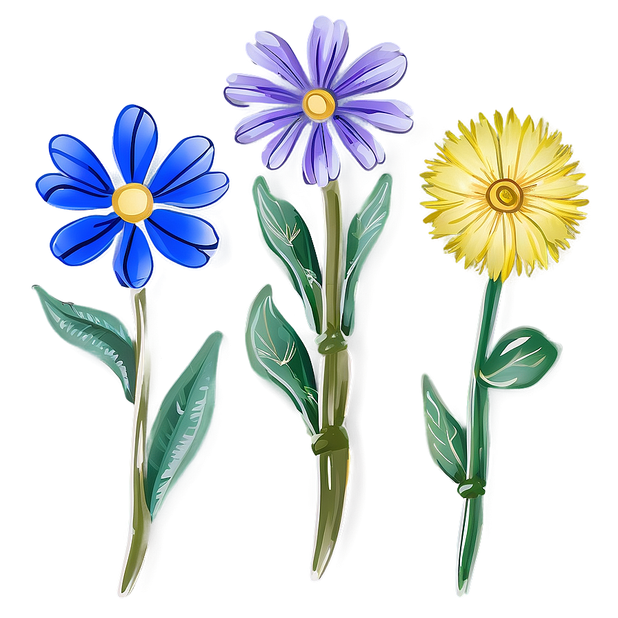 Wildflower Garden Delight Png Aun13