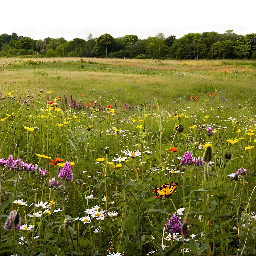 Wildflower Meadow Panoramic Png 54