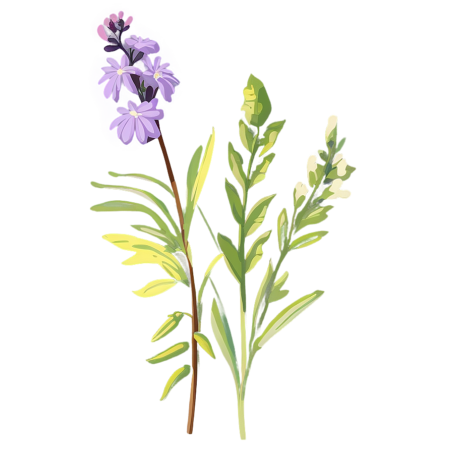 Wildflower Transparent Illustration Png Kjn