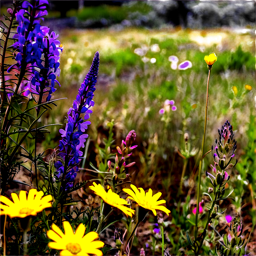 Wildflowers By The Roadside Png Aqg