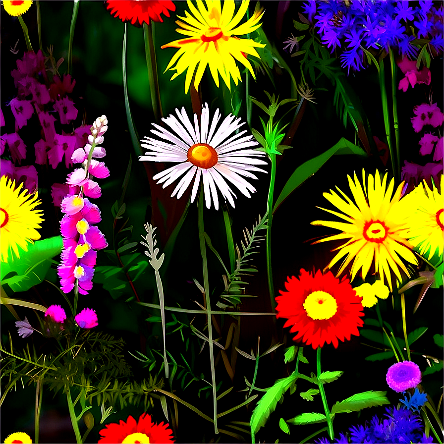 Wildflowers In Harmony Png Sun39