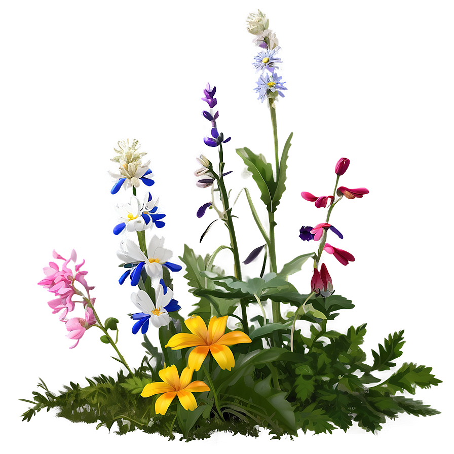 Wildflowers In Soft Light Png Eim