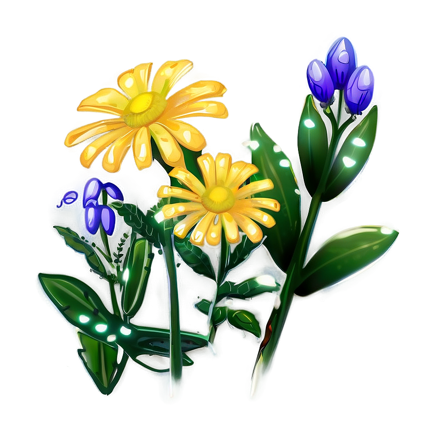 Wildflowers In The Rain Png Qrq83