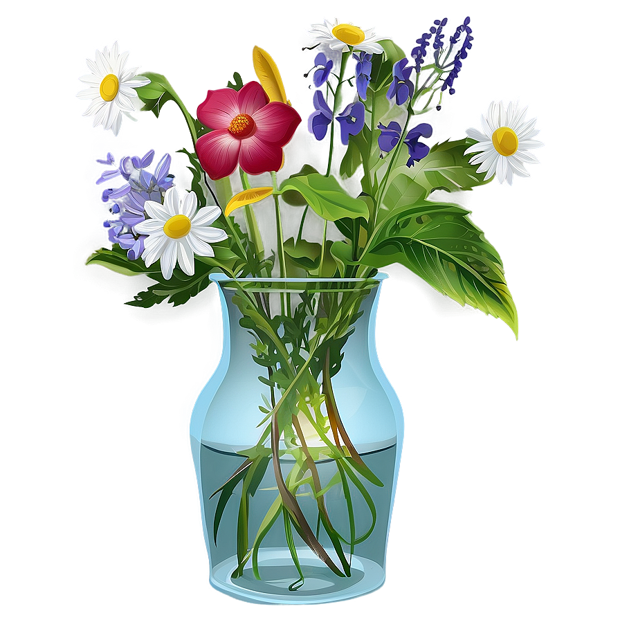 Wildflowers In Vase Png 76