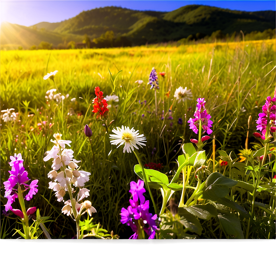 Wildflowers Under Sunshine Png 35