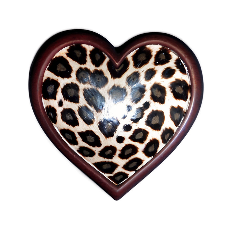 Wildly In Love Leopard Heart Png 17