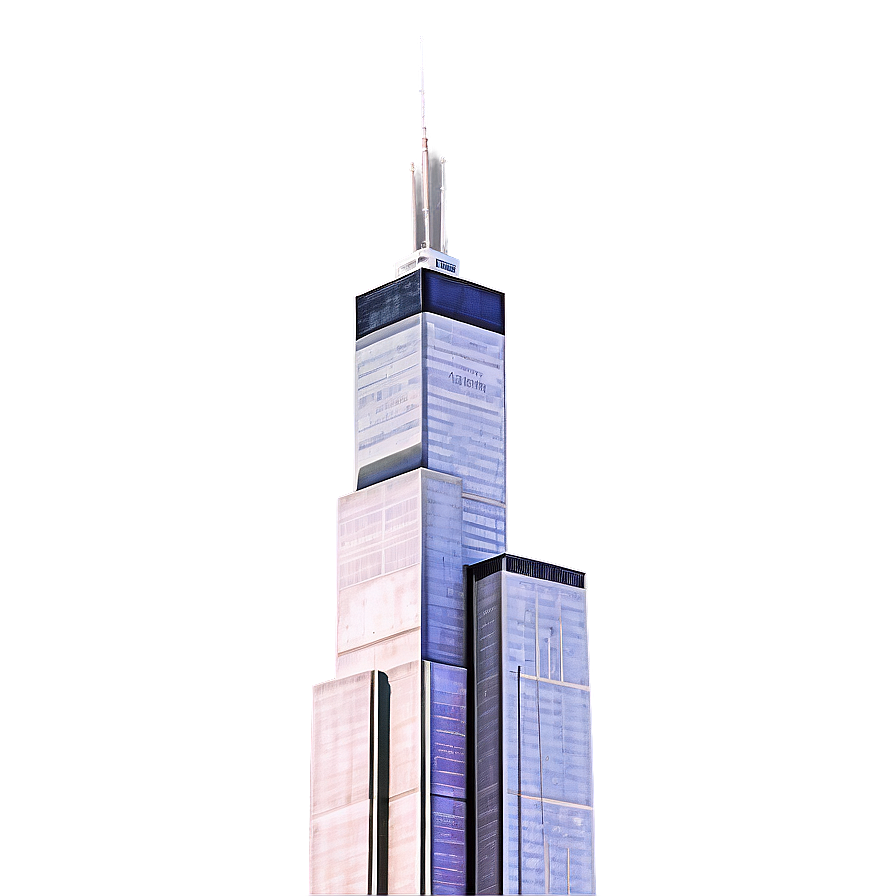 Willis Tower Artistic Impression Png Uea21