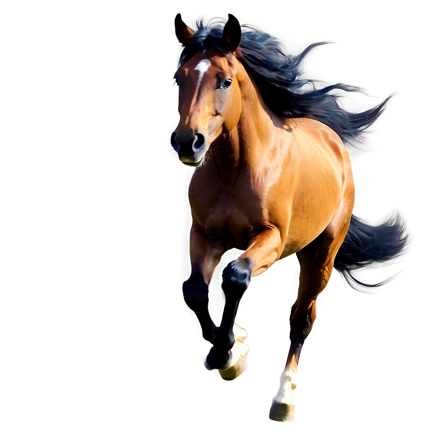 Wind Swept Mane Running Horse Png 06292024