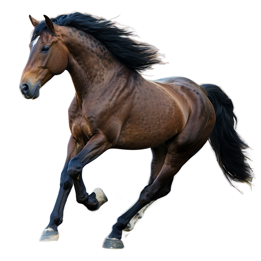 Wind Swept Mane Running Horse Png Afa